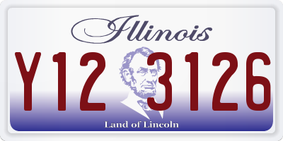 IL license plate Y123126