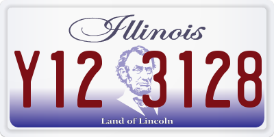IL license plate Y123128