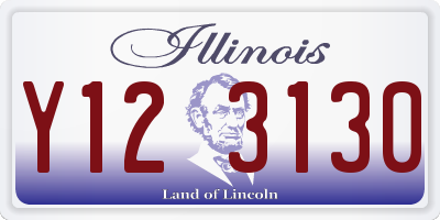 IL license plate Y123130