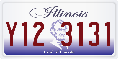 IL license plate Y123131