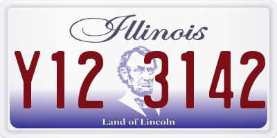 IL license plate Y123142