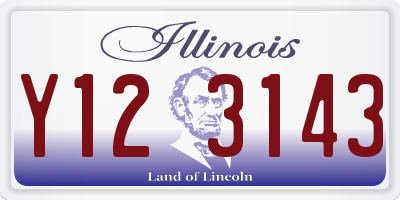 IL license plate Y123143