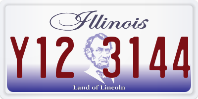 IL license plate Y123144