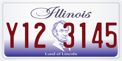 IL license plate Y123145