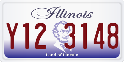 IL license plate Y123148