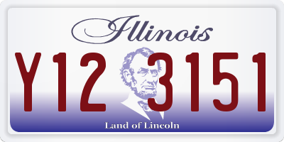 IL license plate Y123151