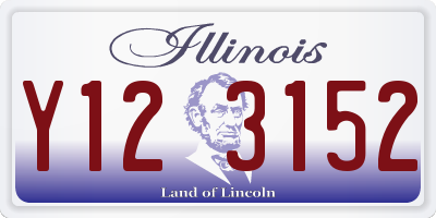 IL license plate Y123152