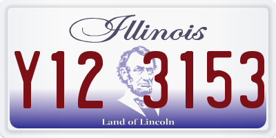 IL license plate Y123153