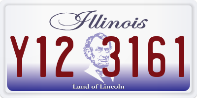 IL license plate Y123161
