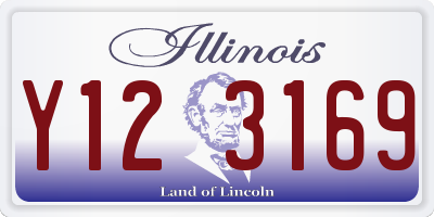 IL license plate Y123169