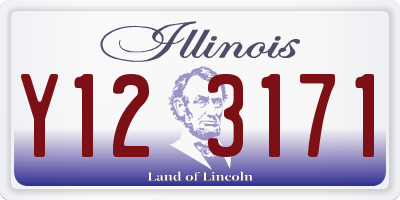 IL license plate Y123171