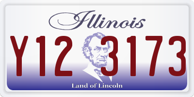 IL license plate Y123173