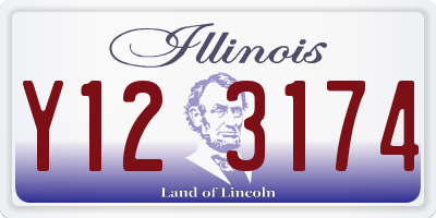 IL license plate Y123174