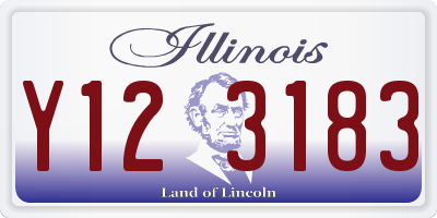 IL license plate Y123183