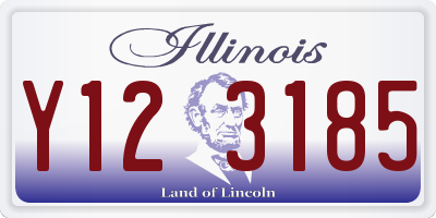 IL license plate Y123185