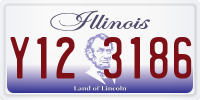 IL license plate Y123186