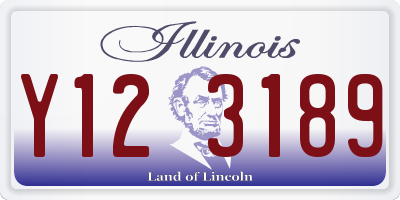 IL license plate Y123189