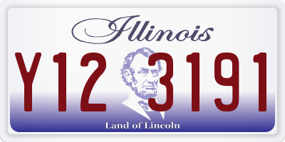 IL license plate Y123191