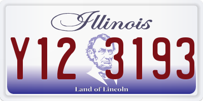 IL license plate Y123193
