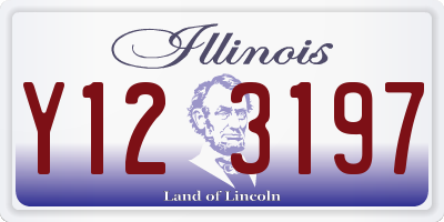 IL license plate Y123197