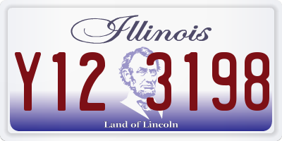 IL license plate Y123198