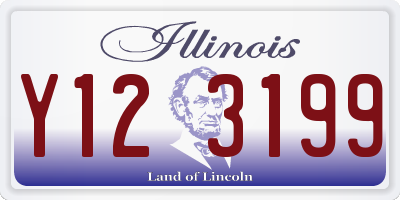 IL license plate Y123199