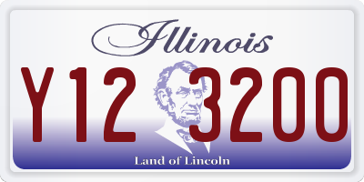 IL license plate Y123200