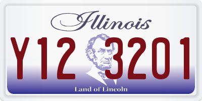 IL license plate Y123201