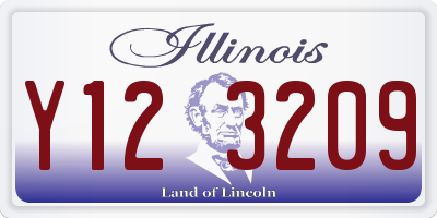 IL license plate Y123209