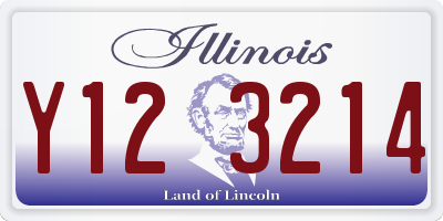 IL license plate Y123214