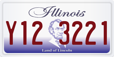 IL license plate Y123221
