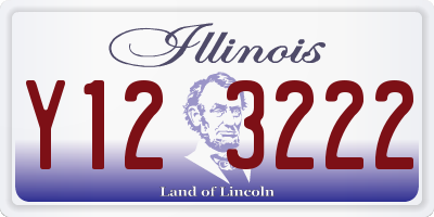 IL license plate Y123222