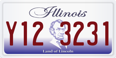 IL license plate Y123231