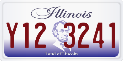 IL license plate Y123241