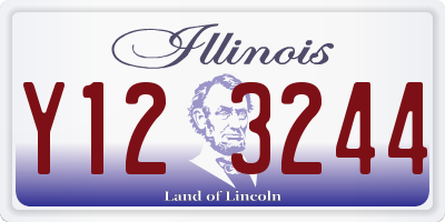 IL license plate Y123244