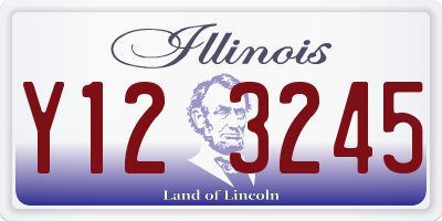 IL license plate Y123245