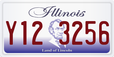 IL license plate Y123256