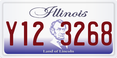 IL license plate Y123268