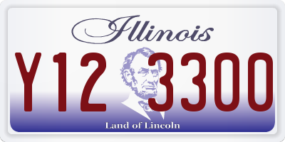 IL license plate Y123300