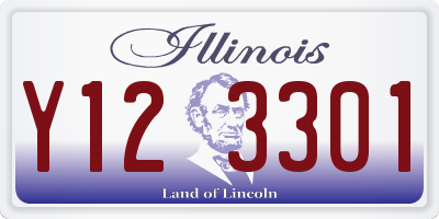 IL license plate Y123301