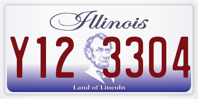 IL license plate Y123304