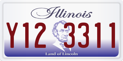 IL license plate Y123311