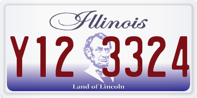 IL license plate Y123324