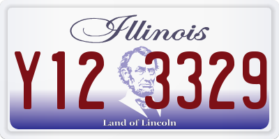 IL license plate Y123329