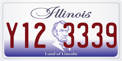 IL license plate Y123339