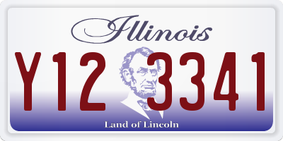 IL license plate Y123341