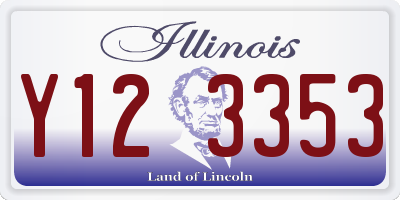 IL license plate Y123353