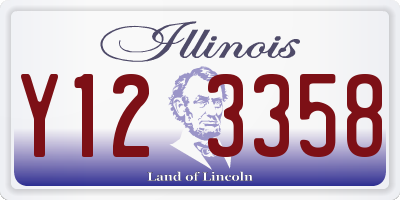 IL license plate Y123358