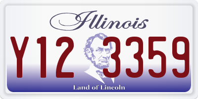 IL license plate Y123359