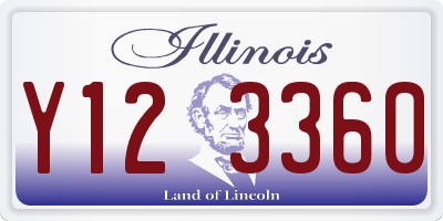 IL license plate Y123360